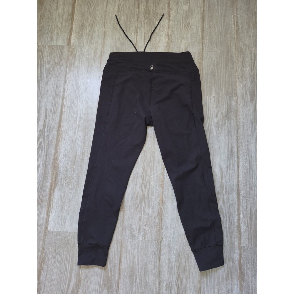 Spyder Active Jogger Pants Black Drawstring Pockets Stretch Athletic Womens XL - Picture 8 of 9